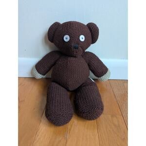 Vintage MR BEAN Knit Teddy Bear 14" Me & My Teddy Tiger Television 1997